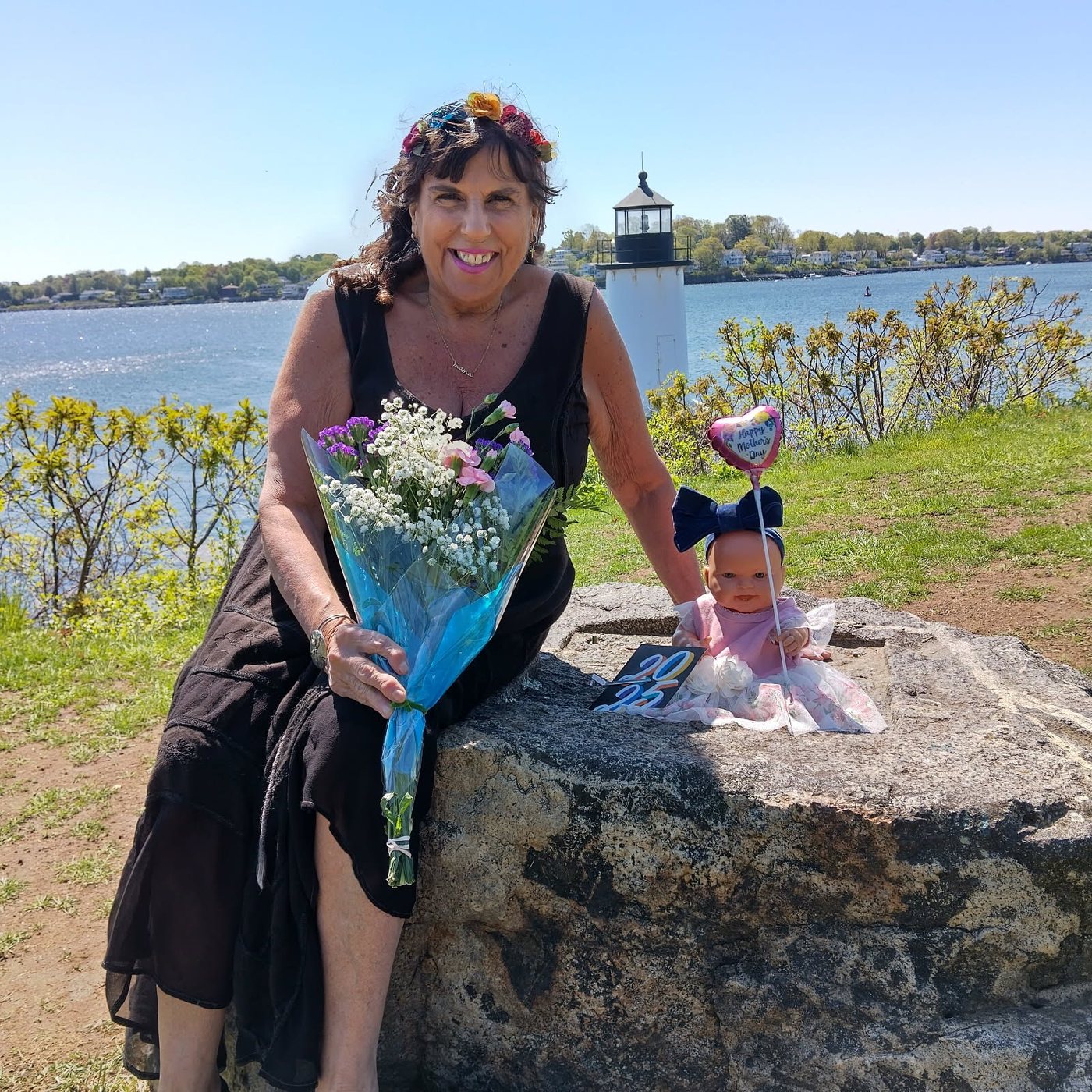 Rosemarie by the water on Mother's Day